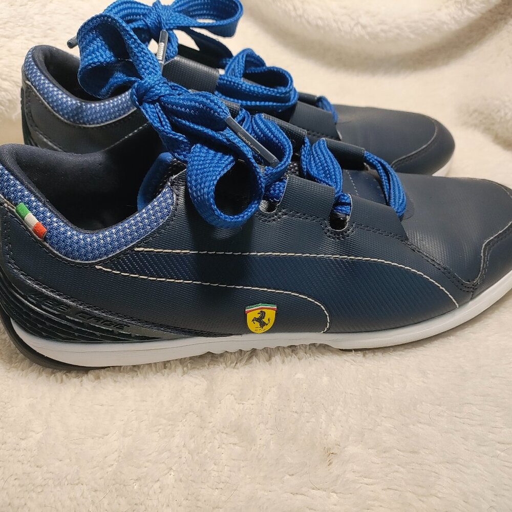 Men's Puma Valorosso Lo Scuderia Ferrari Webcage Blue Sneakers 8.5